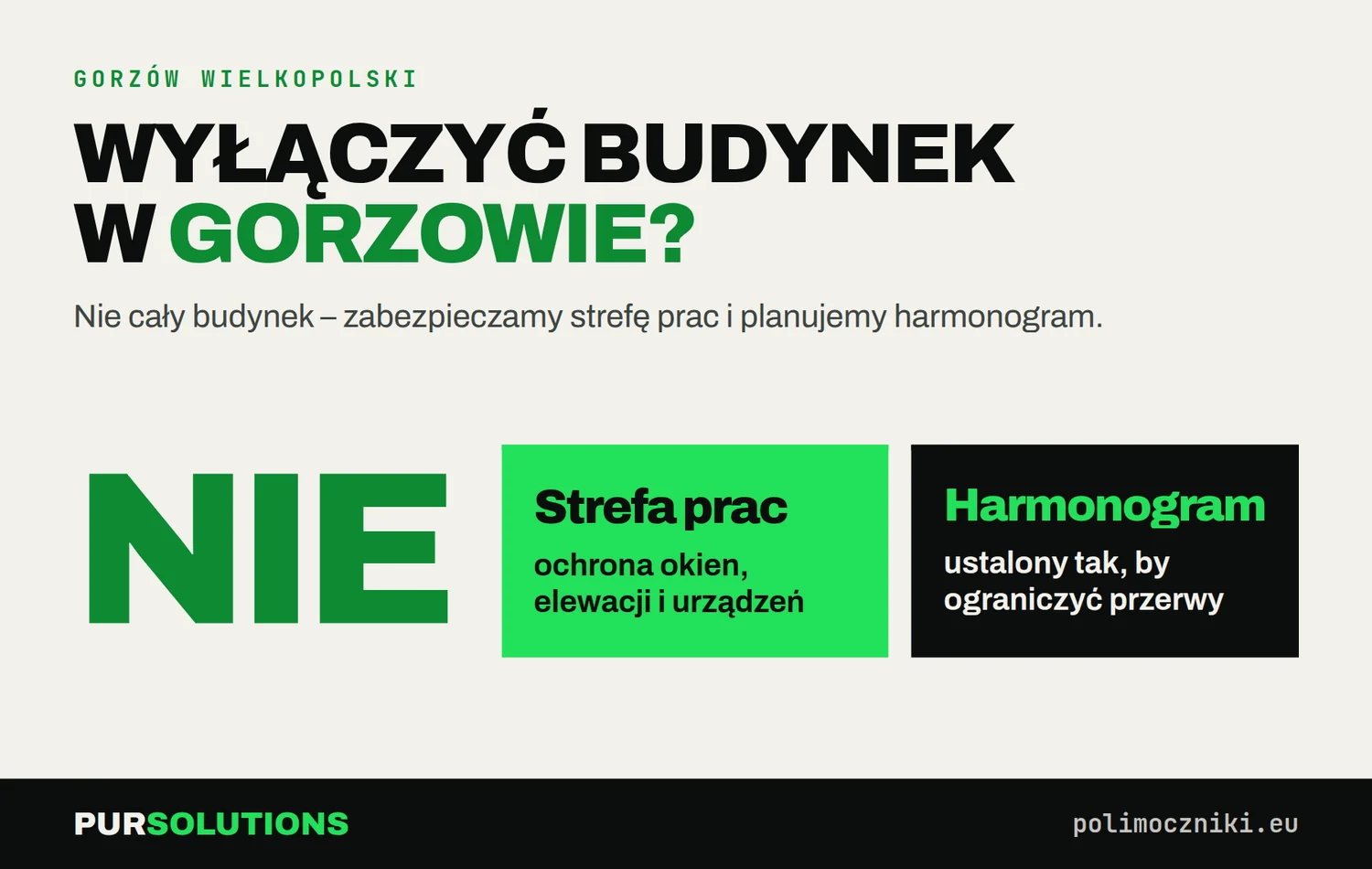 Czy podczas natrysku dachu w Gorzowie Wielkopolskim trzeba wyłączyć budynek – nie